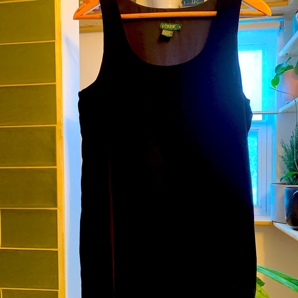 Midnight blue velvet vintage J.Crew sheath dress Size 6